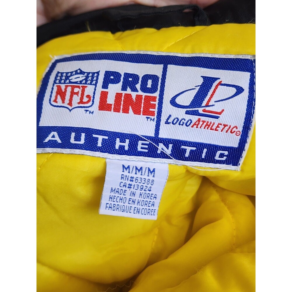 Pittsburg Steelers Football Jacket Size M NFL Pro Line - Picture 8 of 10